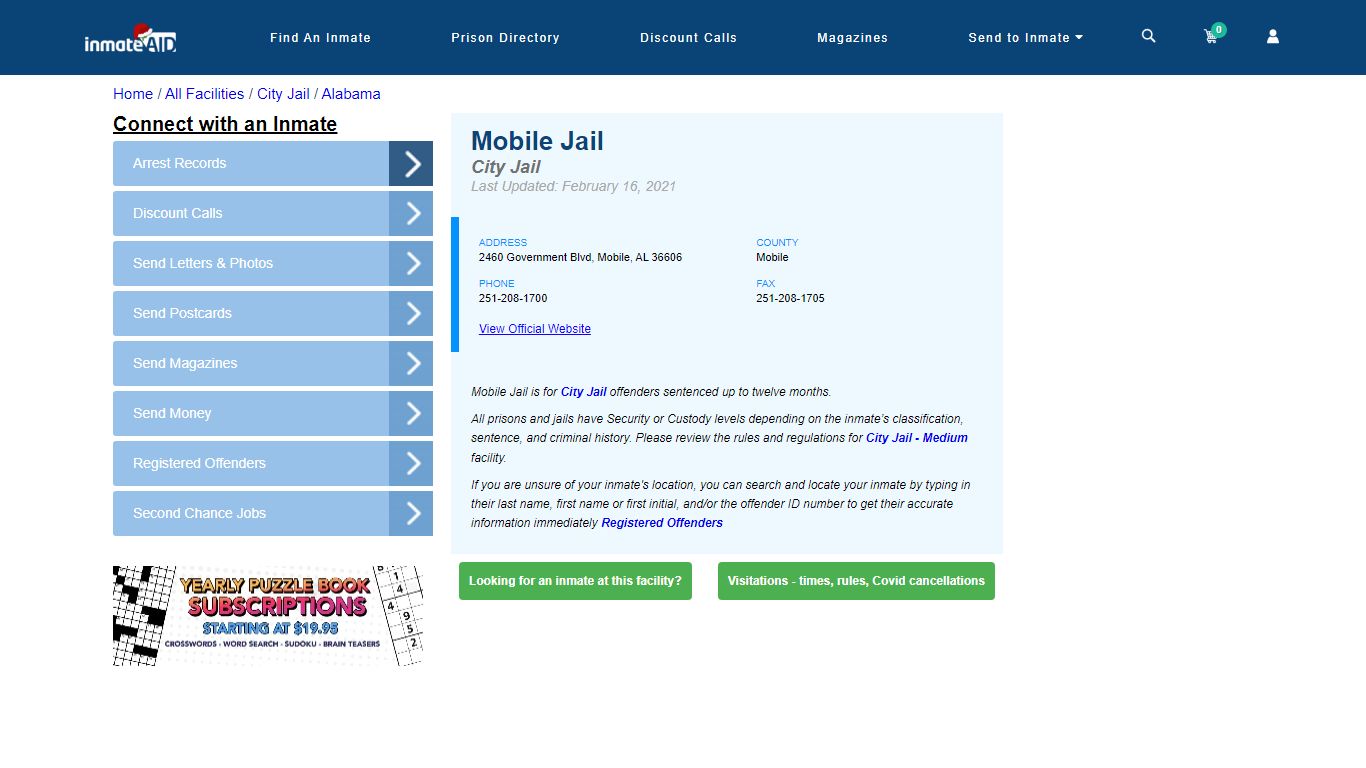 Mobile Jail | Inmate Locator