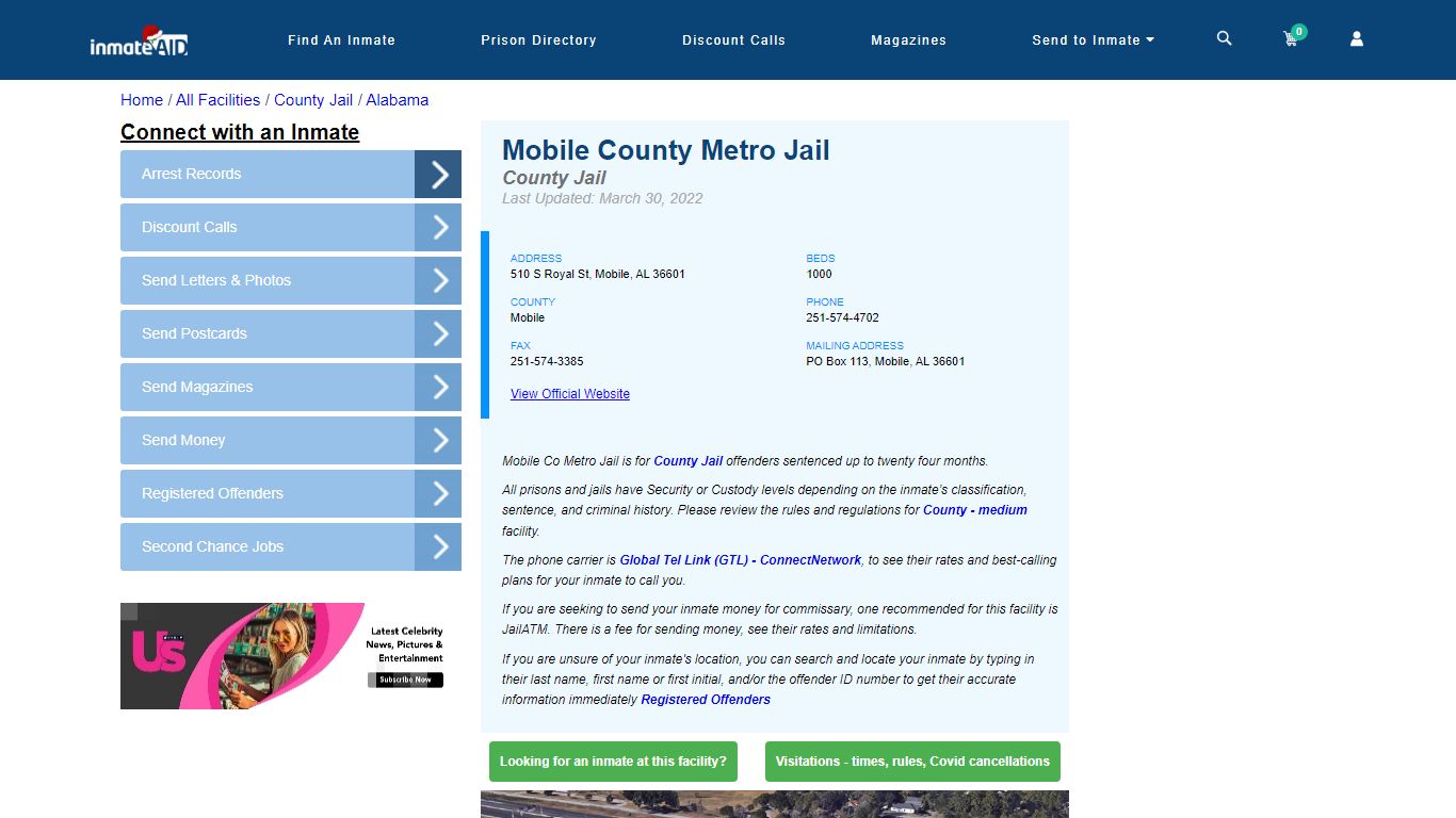 Mobile County Metro Jail - Inmate Locator - Mobile, AL